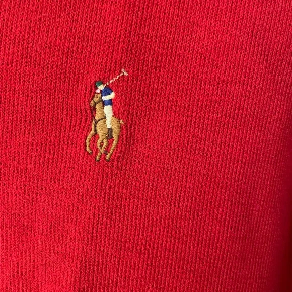 Ralph Lauren Men's Zip Up Red Sweater - Picture 4 of 8